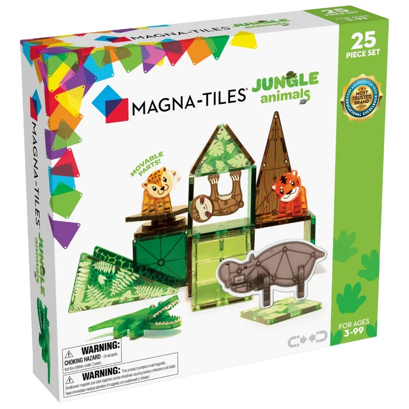 Magnetbausteine – Dschungeltiere 25 Teile