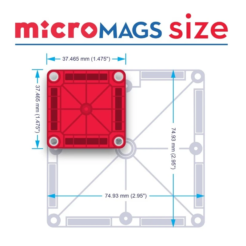 Magnetbausteine – microMAGS Combo 46 Teile