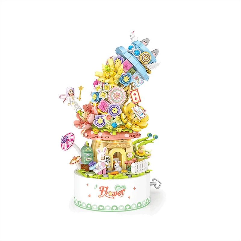 LOZ Flower Music Box (1091pcs) (Light up)