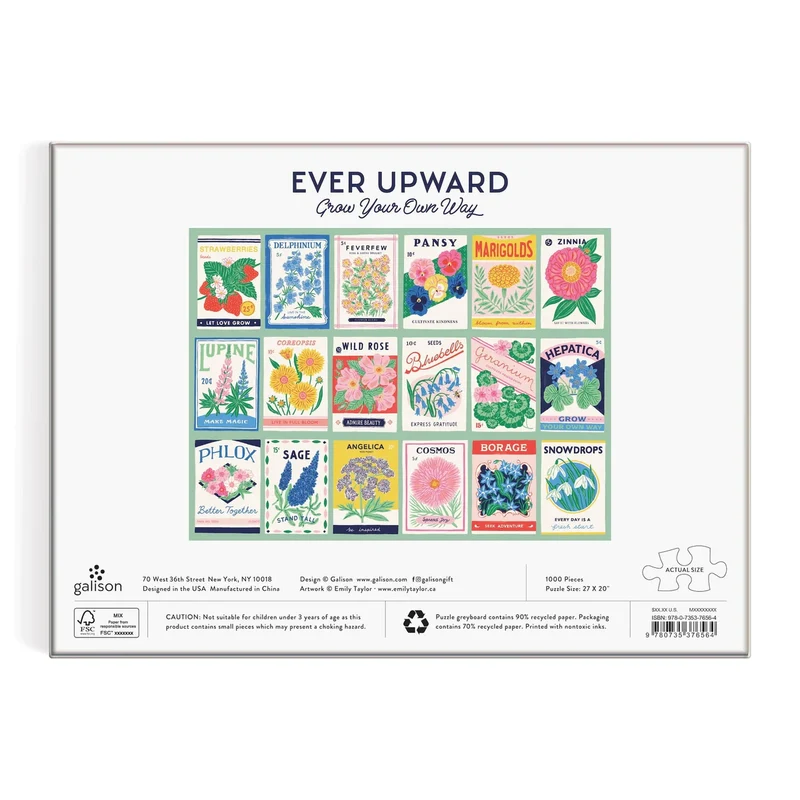 PFG Ever Upward Grow Your Own Way, Emily Taylor (1000pcs) (Usage/Used - PUZZLES FOR GOOD)