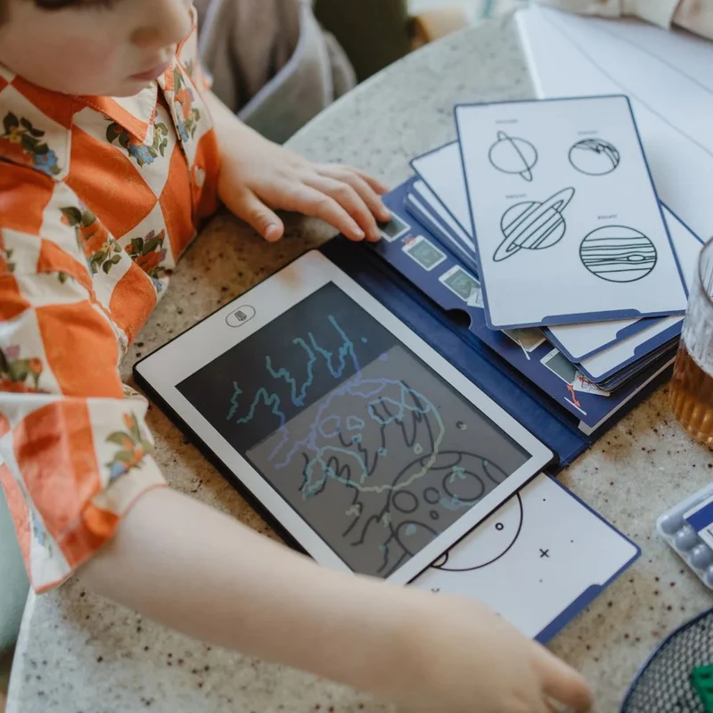 Grafiktablett zum Zeichnen mit Vorlagen Kidydraw Mini – Galaxie