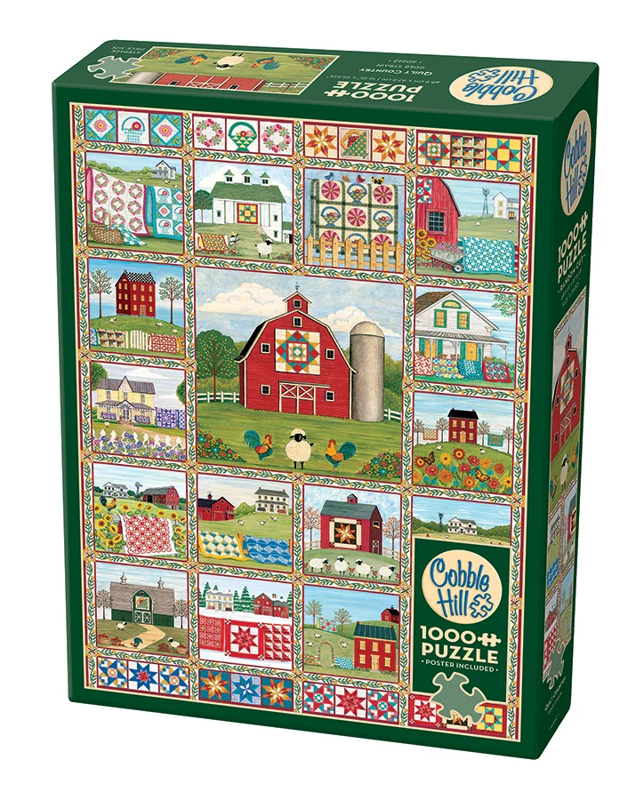 PFG Quilt Country, Deb Strain (1000pcs) (Usage/Used - PUZZLES FOR GOOD)