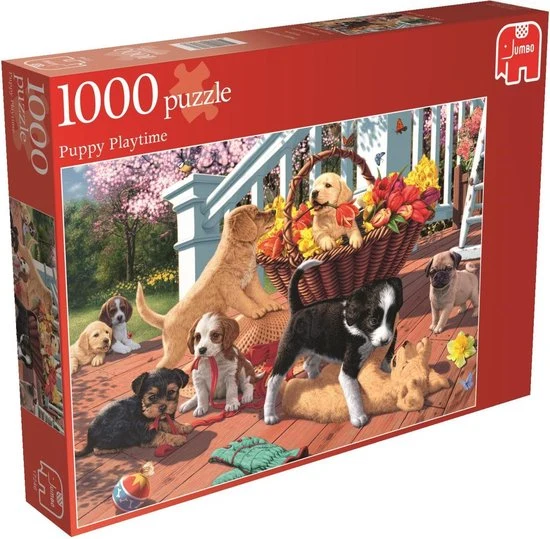 PFG Puppy Playtime, Steve Read (1000pcs) (Usage/Used - PUZZLES FOR GOOD)