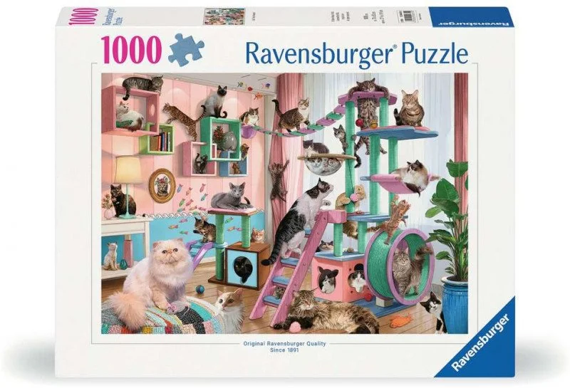 PFG Ravensburger Cat Tree Heaven, Steve Read (1000pcs) (Usage/Used - PUZZLES FOR GOOD)