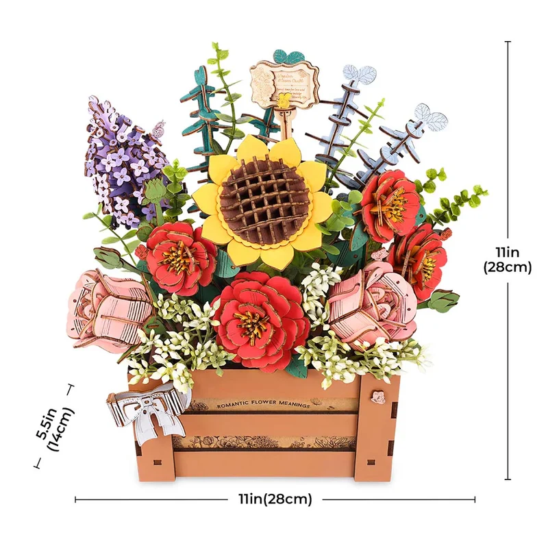 3D Wooden Bloom Box (658pcs)