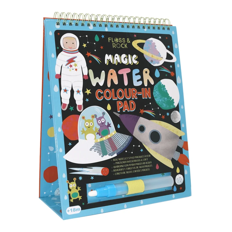 Magische Wassermalbücher mit Stütze - Cosmos
