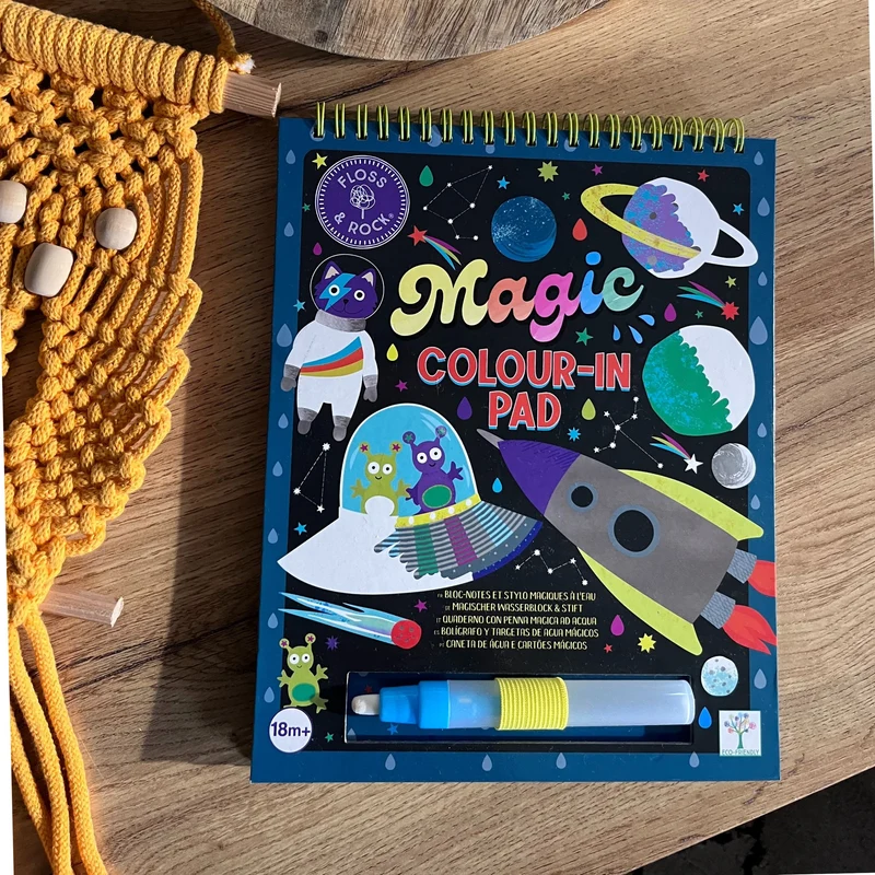 Magische Wassermalbücher mit Stütze - Cosmos