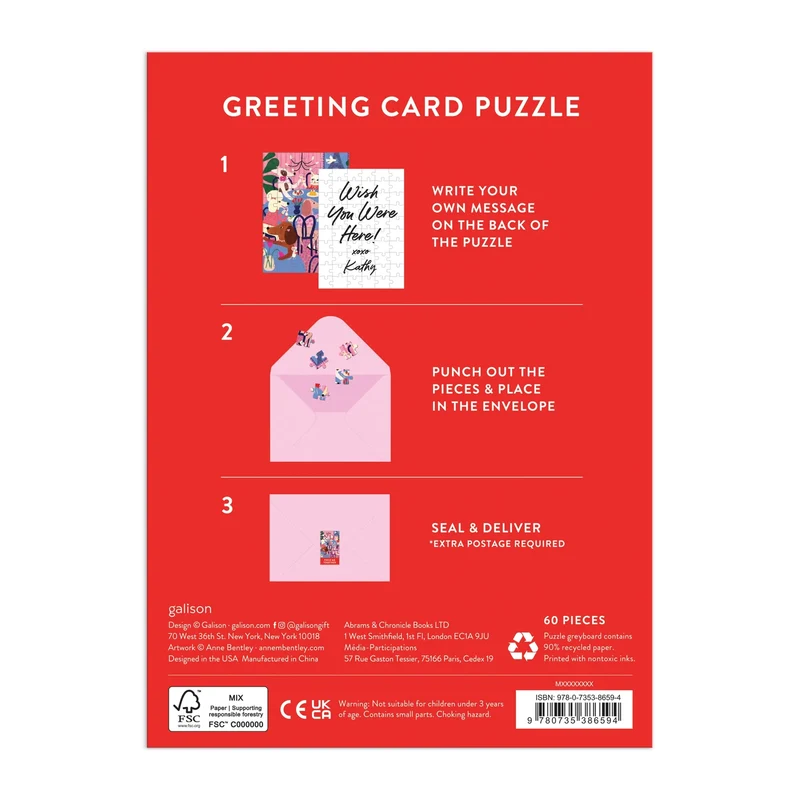 Greeting Card - Paws For Love (60pcs)