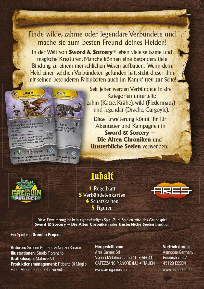 Sword & Sorcery: Chaotische Verbündete Zubehör-Pack DE