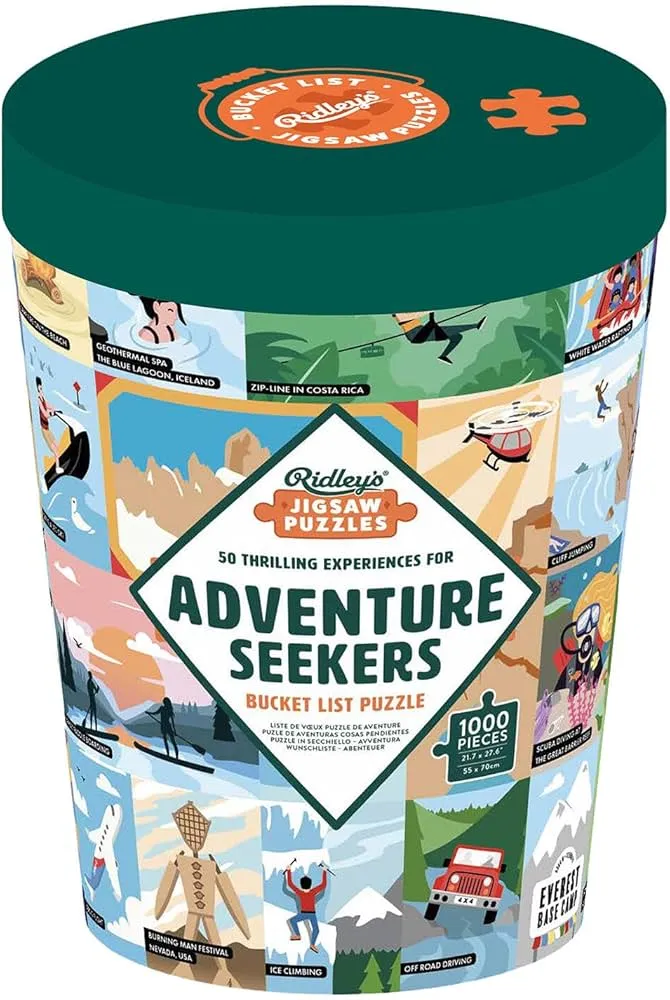 Bucket List - 50 Thrilling Experiences for Adventure Seekers (1000pcs)