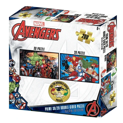 3D/2D - Marvel - Avengers (Double-Sided) (200pcs)