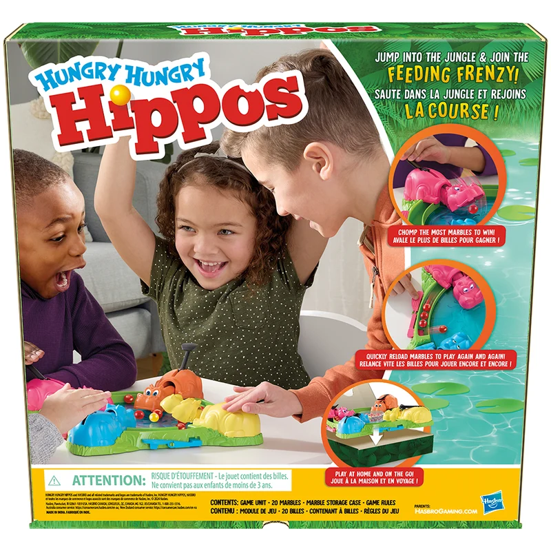 Hungry Hippos (Bilingual)