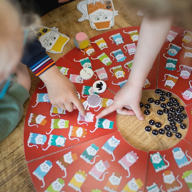 Beobachtungsspiel – Katze mit Hut