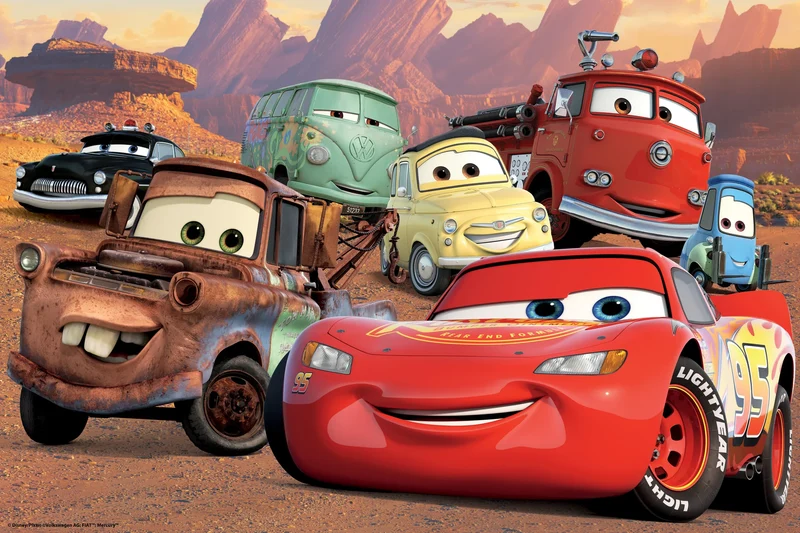 Disney - Cars Group - Ka-Chow, Race Into Puzzle Fun (3D Puzzle) (200pcs)