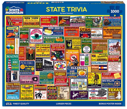 State Trivia, Steve Cameron (1000pcs)