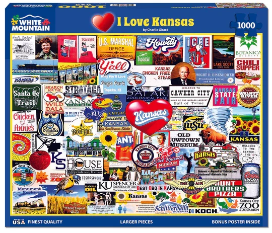 I Love Kansas, Charlie Girard (1000pcs)