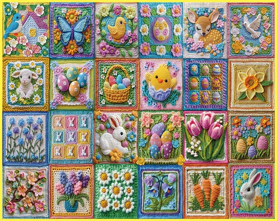 Easter Crochet, Jessica White (1000pcs)