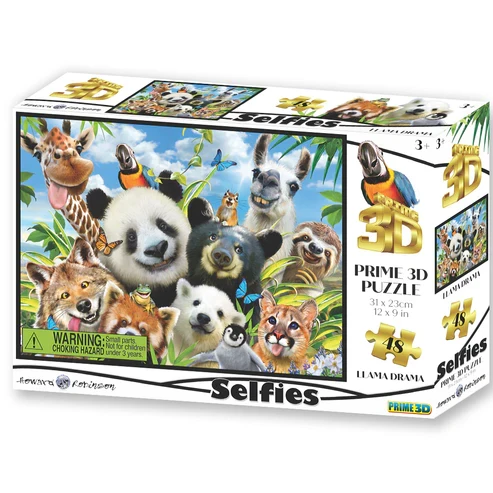 Llama Drama Selfie, Howard Robinson (3D Puzzle) (48pcs)