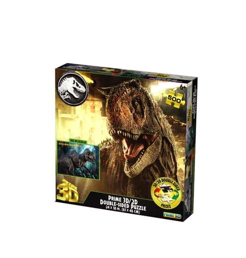 3D/2D - Jurassic World - Carnotaurus/Giganotosaurus (Double-Sided) (500pcs)