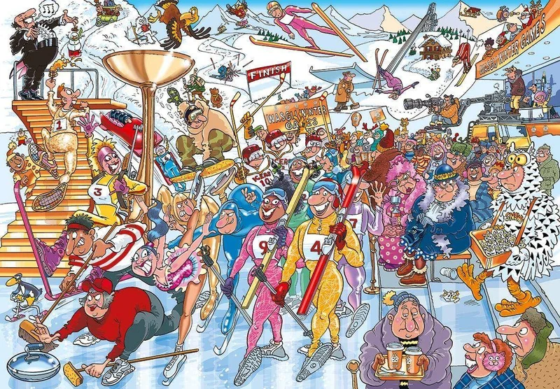 Wasgij Mystery 22: Winterspiele, 1000 T.