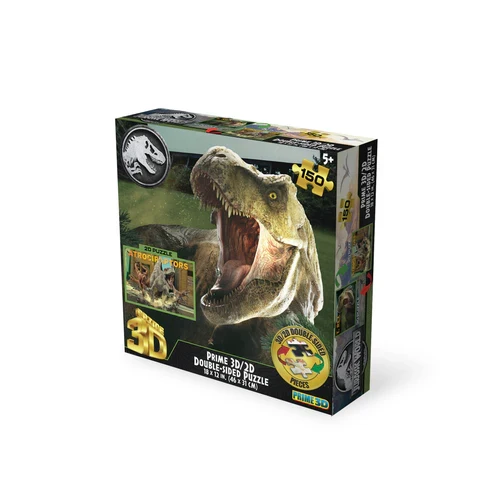 3D/2D - Jurassic World - TRex/Atrociraptors (Double-Sided) (200pcs)