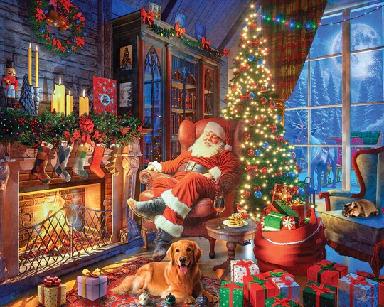 Sleepy Santa, Dominic Davison (1000pcs)