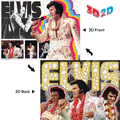 3D/2D - Elvis (Double-Sided) (500pcs)