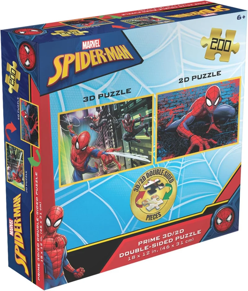 3D/2D - Marvel - Spider-Man (Double-Sided) (200pcs)