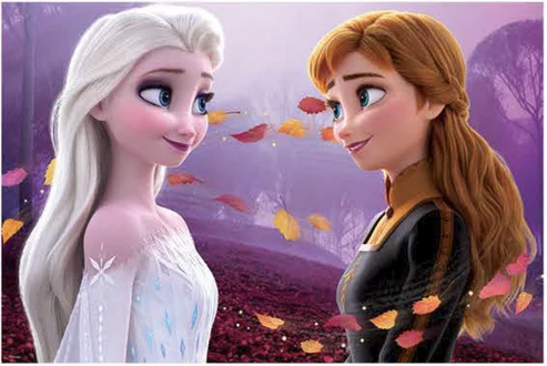 3D/2D - Frozen - Elsa & Anna (Double-Sided) (200pcs)