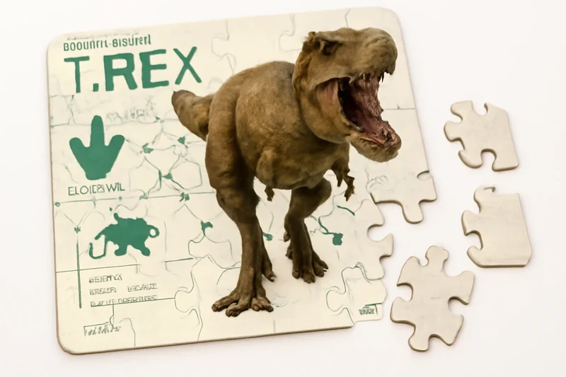 3D/2D - Jurassic World - T-Rex (Double-Sided) (500pcs)