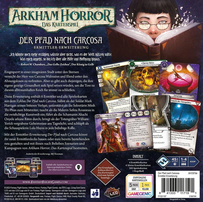 Arkham Horror LCG: Der Pfad nach Carcosa (Ermittler-Erweiterung)
