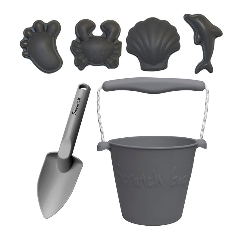 Sandspielzeug-Set – Dunkelgrau
