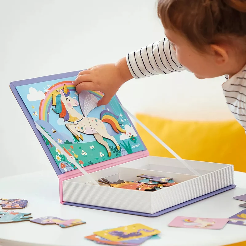 Magnetisches Puzzle Magnetibook – Einhörner