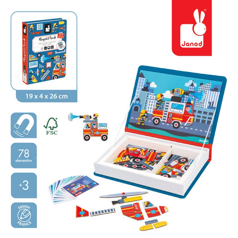 Magnetisches Puzzle Magnetibook – Feuerwehr