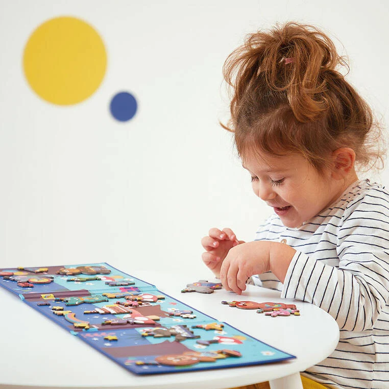 Magnetisches Puzzle Magneti'stories – Party im Wald