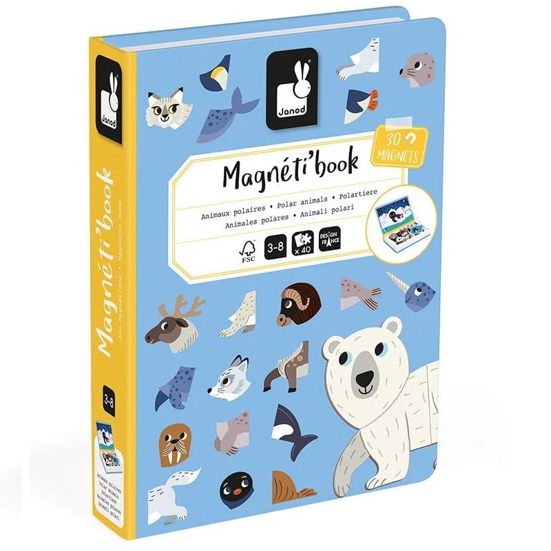 Magnetisches Puzzle Magnetibook – Polar-Tiere