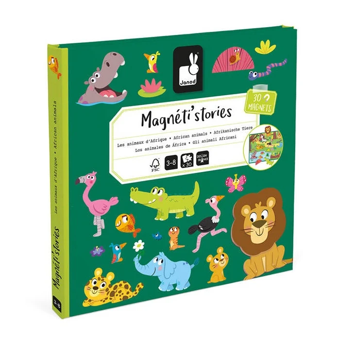 Magnetisches Puzzle Magneti'stories – Afrikanische Tiere
