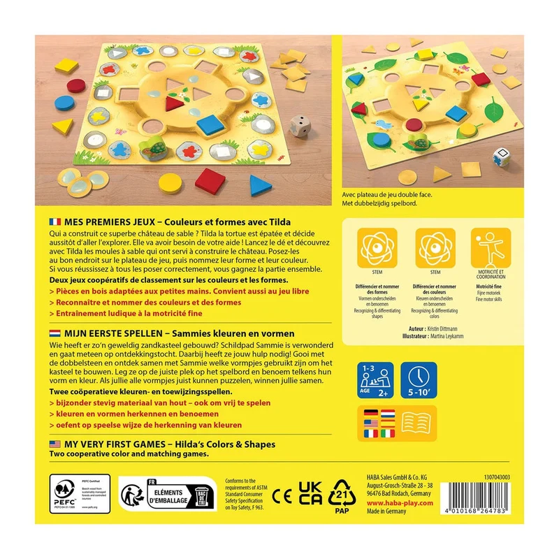 Haba Mes premiers jeux - Couleurs et formes avec Tilda