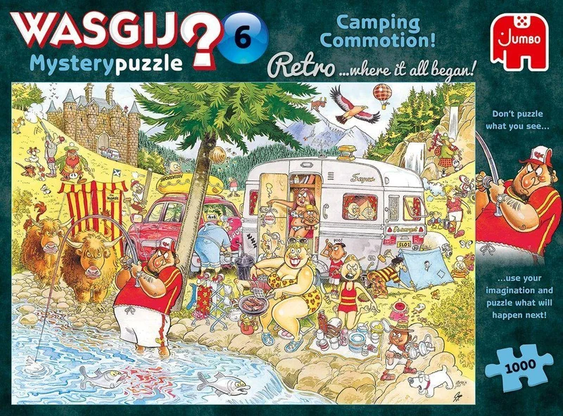 Wasgij Retro Mystery 6: Camping-Chaos!, 1000 T.