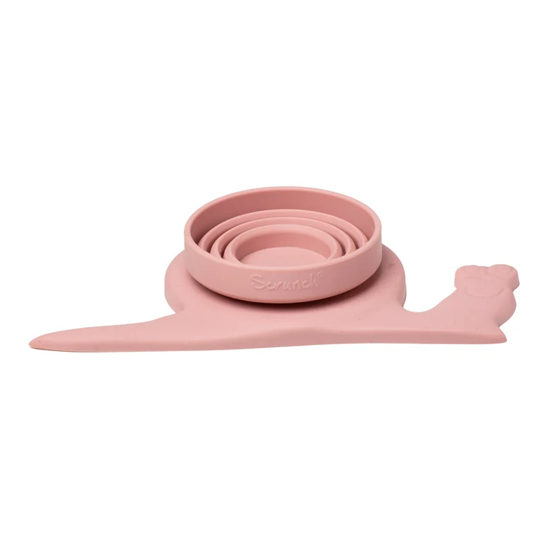 Silikon-Messbecher Schnecke – Puderrosa