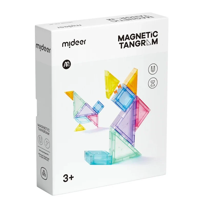 Magnetische Bausteine – Tangram 3D mit Sanduhr 7 Teile