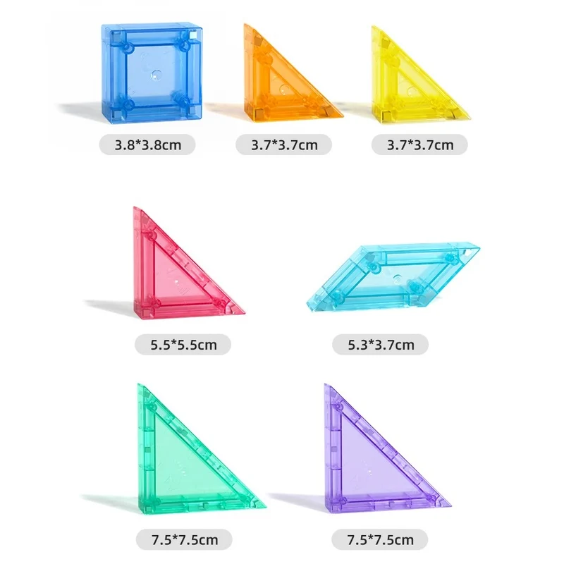 Magnetische Bausteine – Tangram 3D mit Sanduhr 7 Teile