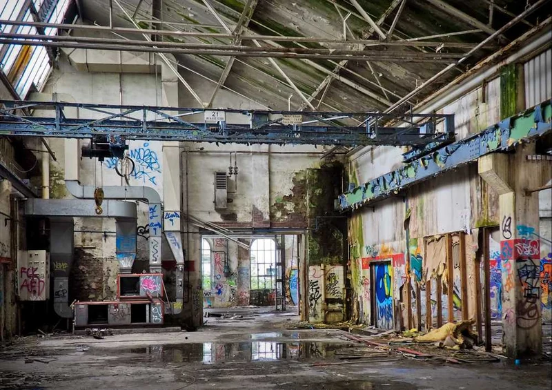 67936 Industrie - alte Lagerhalle Puzzle
