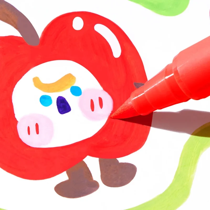 Acrylmarker im Koffer mit sehr weicher Spitze – 48 Farben