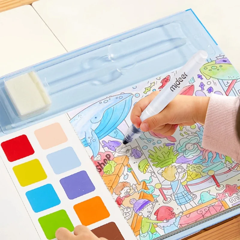 Großes Aquarell-Malbuch – Reise ins Zauberland