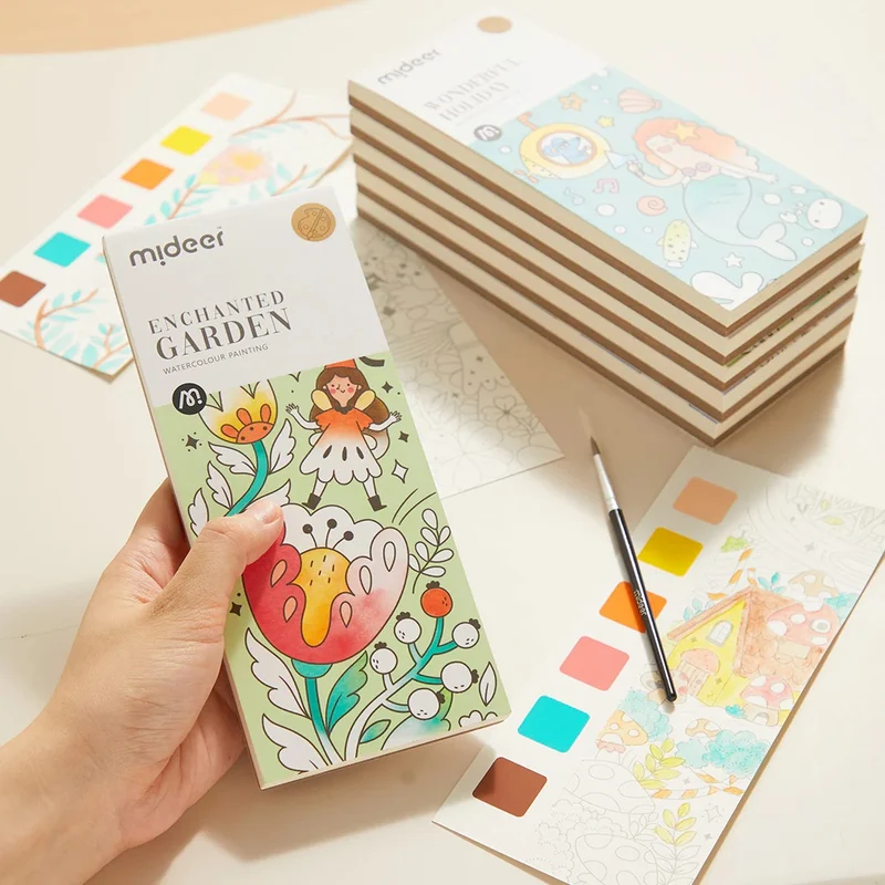 Aquarell-Malbuch – Der verzauberte Garten