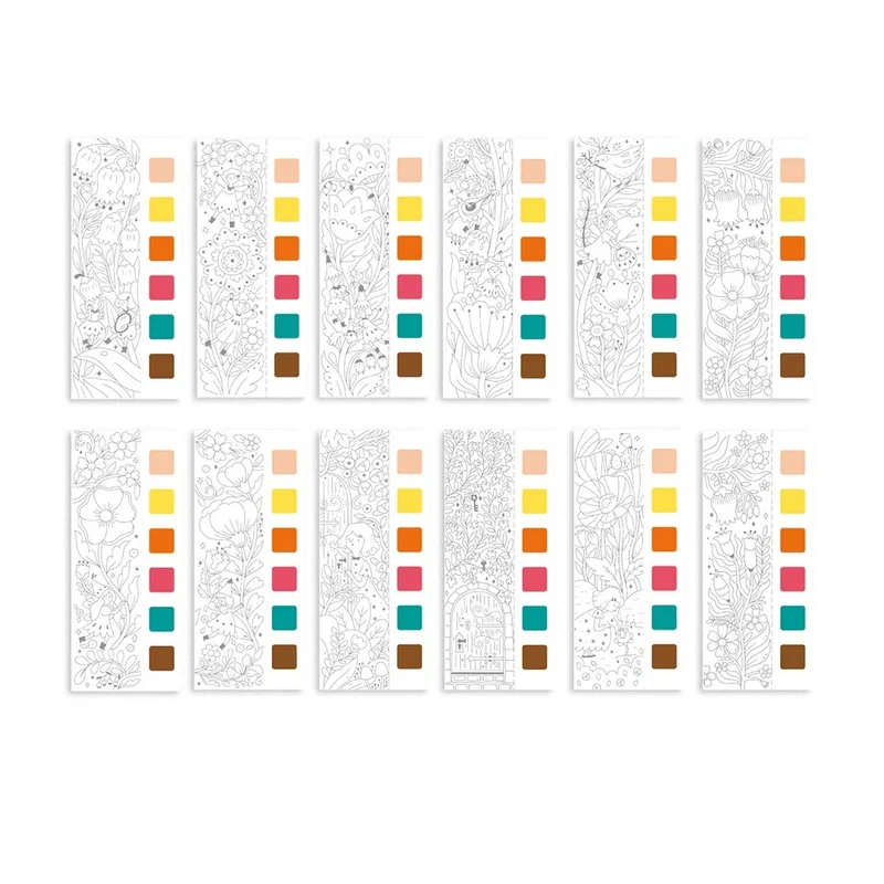 Aquarell-Malbuch – Der verzauberte Garten
