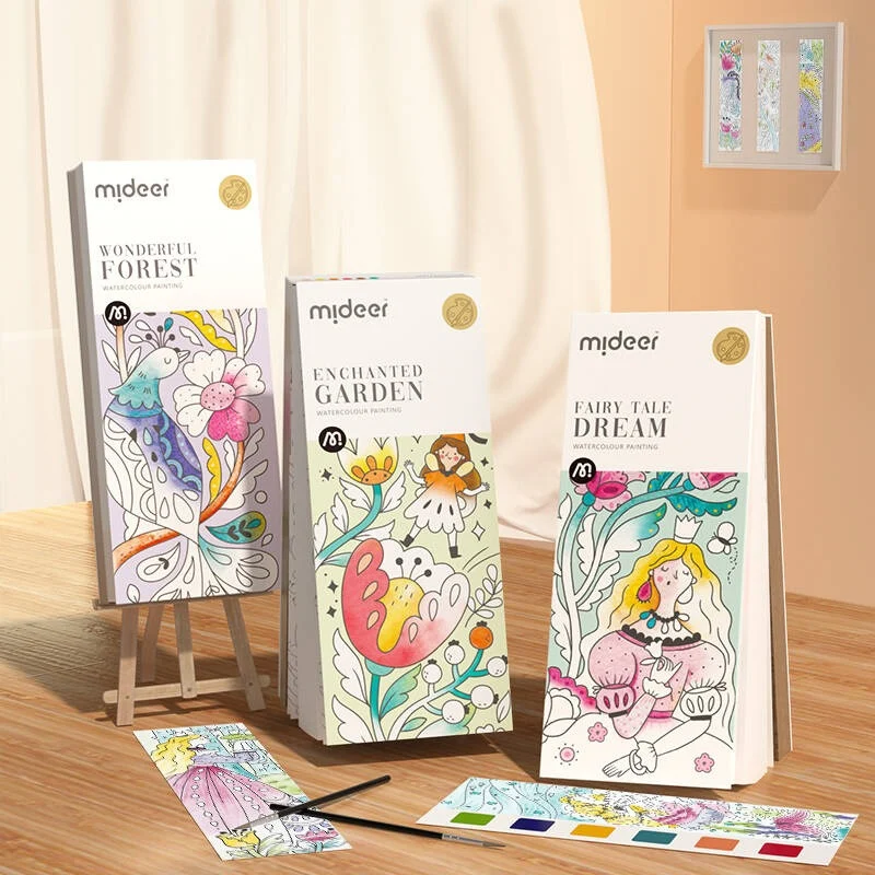 Aquarell-Malbuch – Der verzauberte Garten