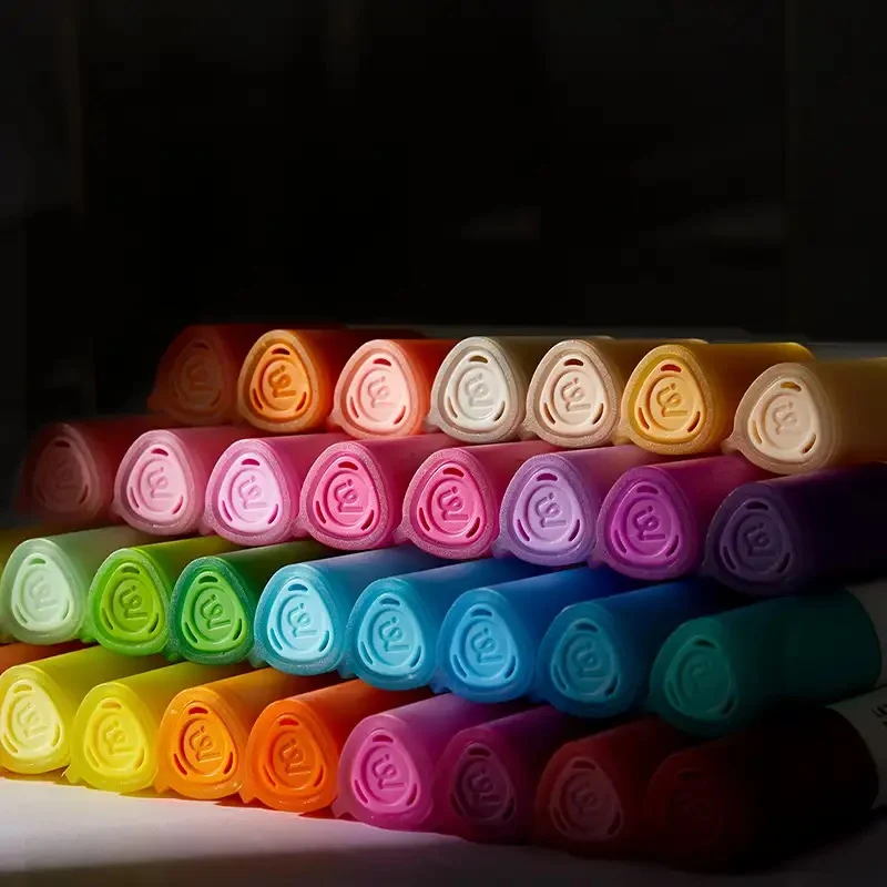 Transparente Marker mit doppelter Spitze – 36 Farben