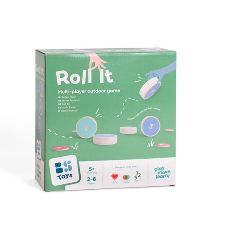 Holzgeschicklichkeitsspiel – Roll die Scheiben